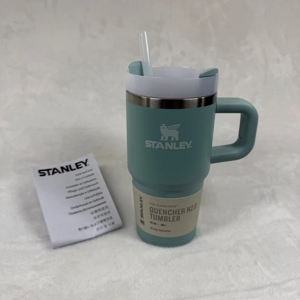 Stanley Quencher H2.0 FlowState Tumbler 20oz Seafoam Green 10-12817-035 NEW - Picture 1 of 5